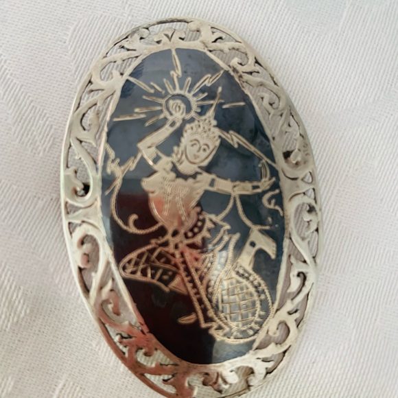 Vintage Sterling Silver brooch, collectible piece - Picture 7 of 10